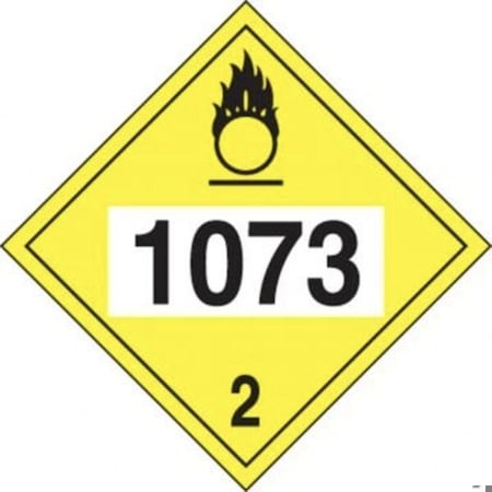 Accuform 4DIGIT DOT PLACARDS HAZARD CLASS 2 MPL725VP100 MPL725VP100